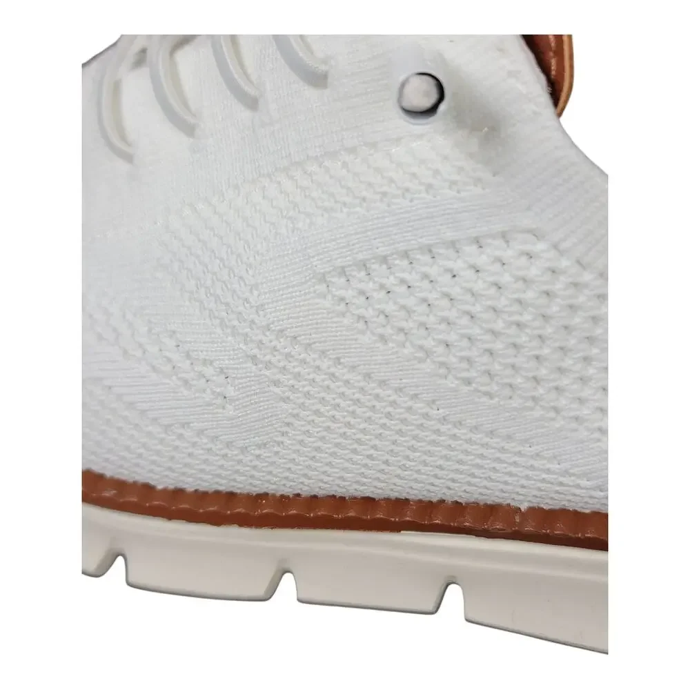 Men's Breeze Shoes‎ Knit Mesh Casual Oxfords Walking Sneakers White Size 43 EU